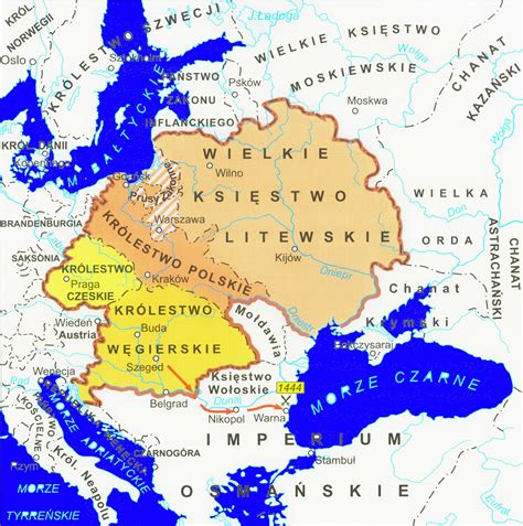 jagiellonian dynasty map